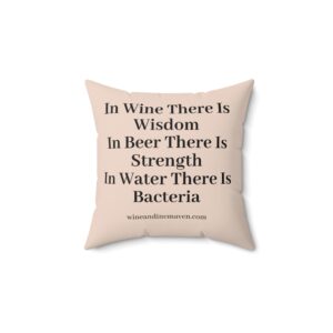 WINE IS WISDOM PILLOW