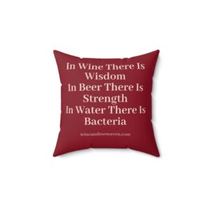 RED WISDOM WINE PILLOW